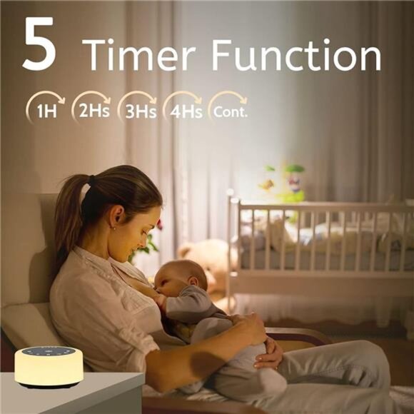 Soother Sleep Sound Machine Night Light White Noise Machine with 30 Soothing - Picture 5 of 8